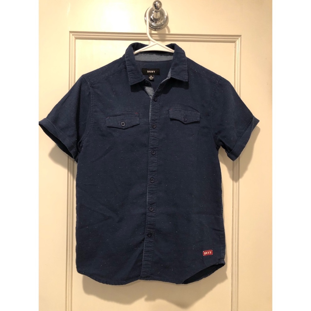 DKNY Blue/Navy Polo Shirt M 10-12